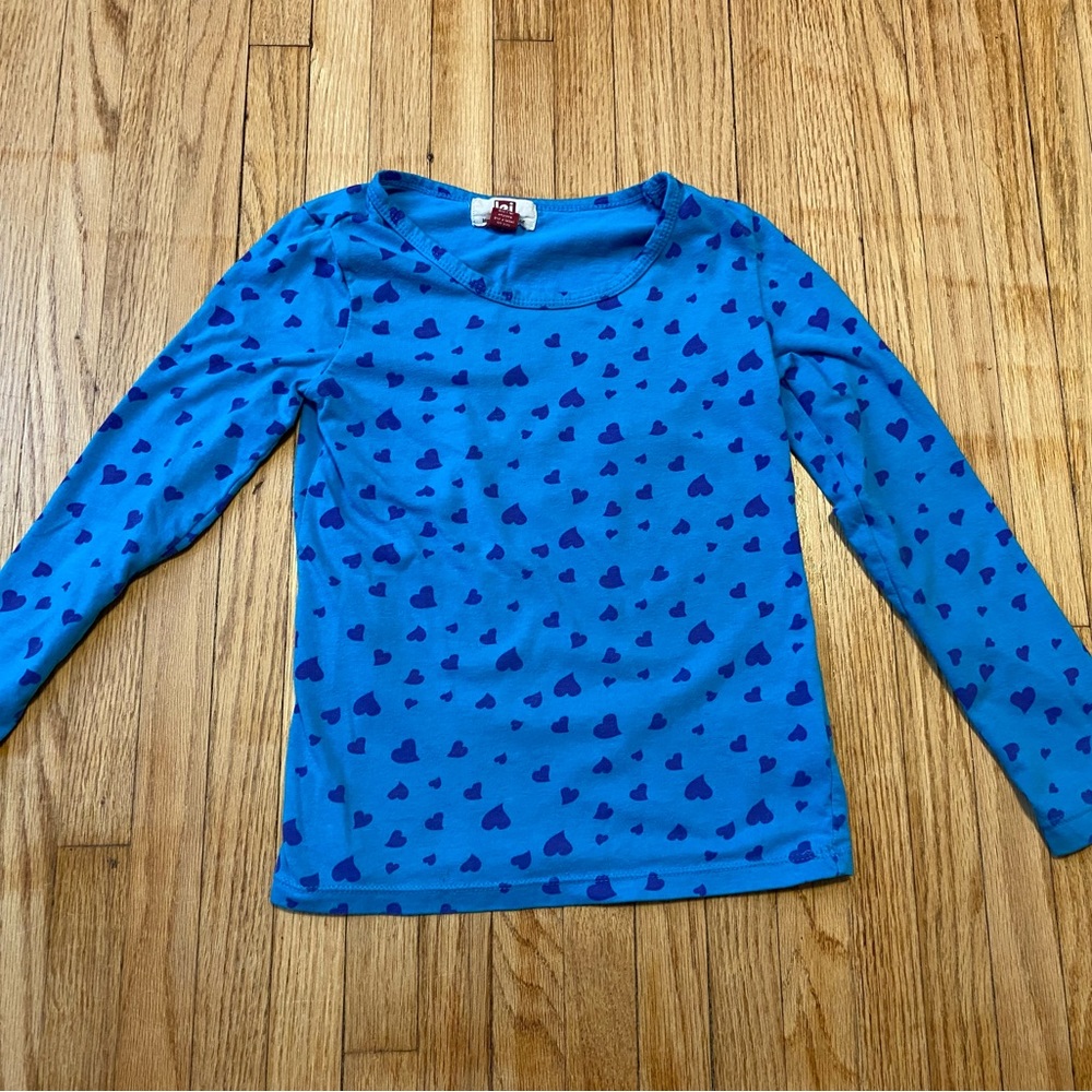 lei Girl 7/8 long sleeved t-shirt hearts
